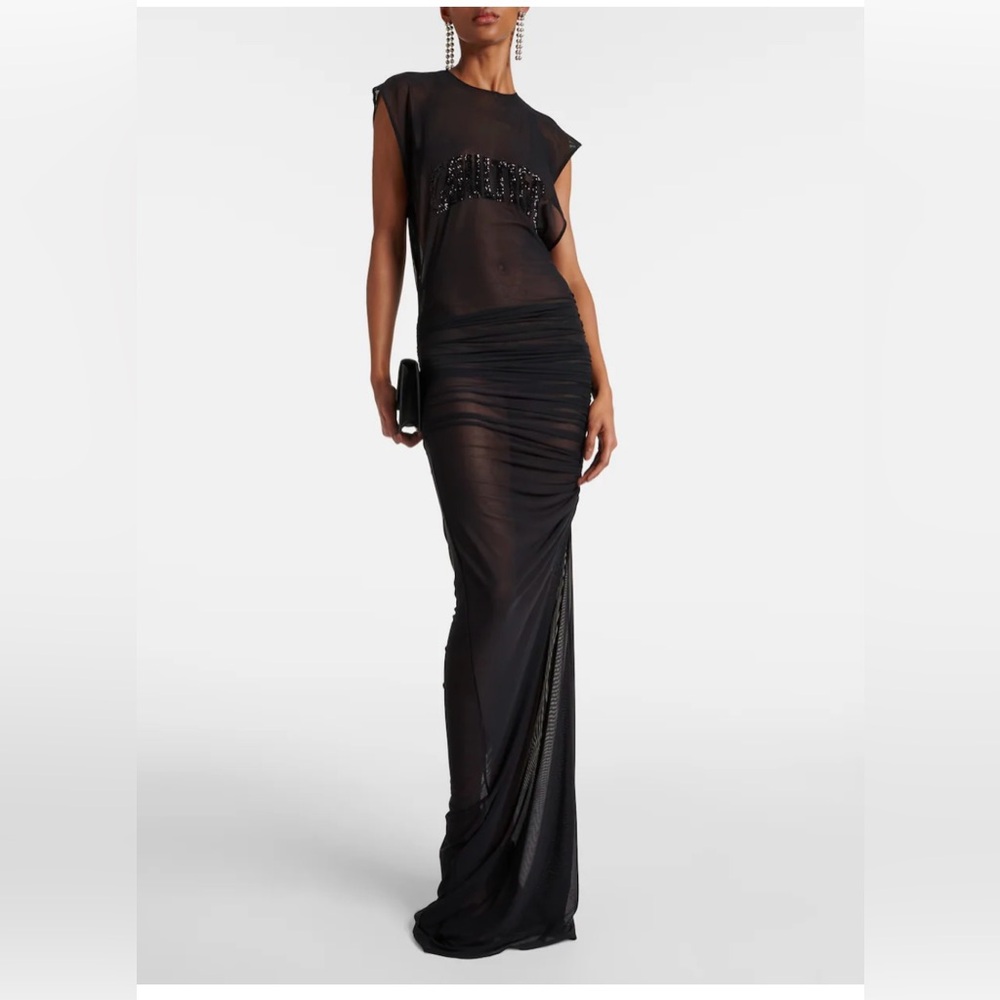 Jean Paul Gaultier mesh maxi dress